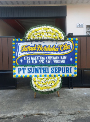 Papan Bunga Duka di Bawolato