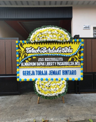 Papan Bunga Duka di Bawolato